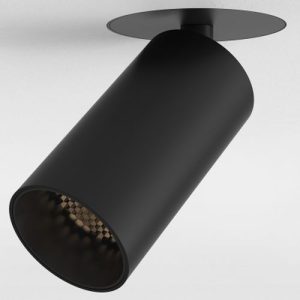 ASTRO CAN 50 FLUSH FIRE-RATED MATT BLACK