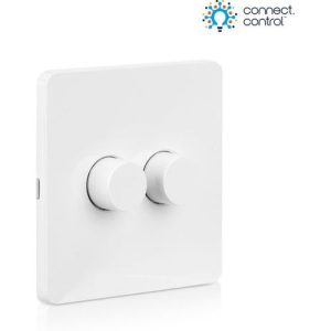 AURORA TWO GANG WIRELESS BATTERY DIMMER  BLUETOOTH