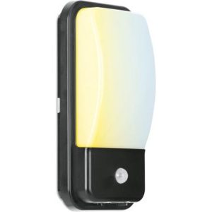 AURORA 240V 10W LED IP65 PIR RECTANGULAR BULKHEAD WHITE 3000/4000/6500K
