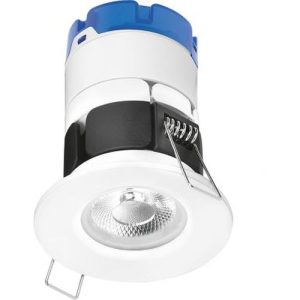 AURORA 220-240V 6W LED IP65 DIMM. FIXED FIRE RATED DOWNLIGHT 2700K