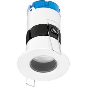 AURORA 220-240V 6W LED IP65 DIMM. FIXED BAFFLE FIRE RATED DOWNLIGHT 4000K