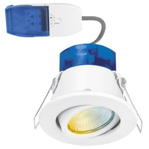 AURORA 240V 4W/6W LED IP65 ADJUSTABLE DIMMABLE FIRE RATED DOWNLIGHT FASTRFIX CRI90 WHITE 3000/4000/5700K