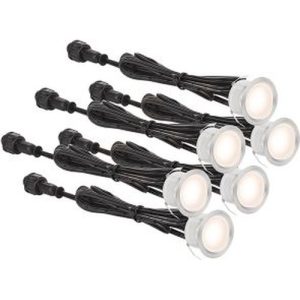 AURORA FIXED IP67 LED DECK LIGHT KIT 6 PACK 3000K