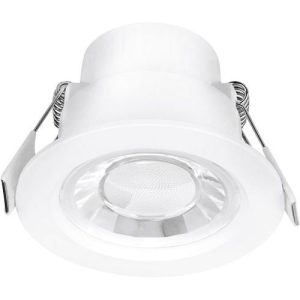 AURORA 240V 8W IP44 78MM 620LM 60° FIXED NON DIMMABLE DOWNLIGHT 3000K