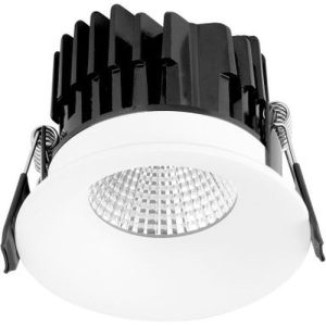 AURORA 220-240V 10W IP44 FIXED 10MM BAFFLE 1-10V DIMMABLE LED DOWNLIGHT 3000K