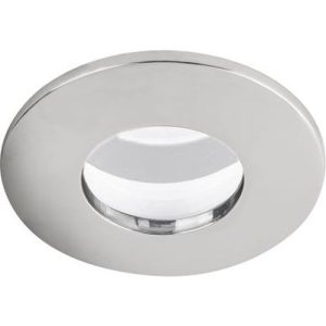 AURORA GU10 IP65 PRESSED STEEL SPRING CLIP DOWNLIGHT POLISHED CHROME