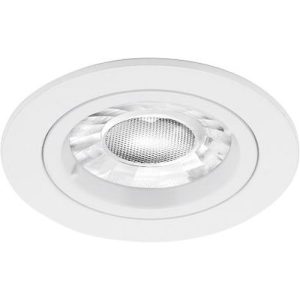 AURORA GU10 FIXED LOCK RING DOWNLIGHT MATT WHITE