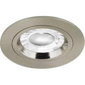 AURORA GU10 FIXED LOCK RING DOWNLIGHT SATIN NICKEL