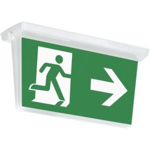 AURORA 220-240V 3.7W LED IP65 EMERGENCY BULKHEAD WITH EXIT SIGN
