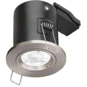 AURORA FIXED GU10 DOWNLIGHT SAT NICKEL