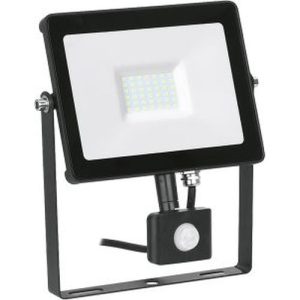 AURORA 240V 30W IP65 155X200MM 2700LM IK08 ADJUSTABLE LED FLOODLIGHT PIR BLACK 4000K