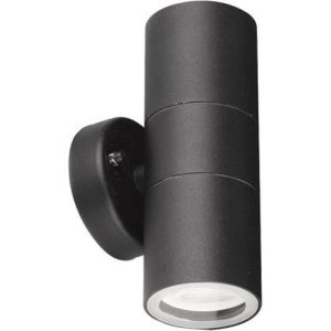 AURORA 240V GU10 IP44 ALUMINIUM FIXED UP/DOWN WALL LIGHT WHITE