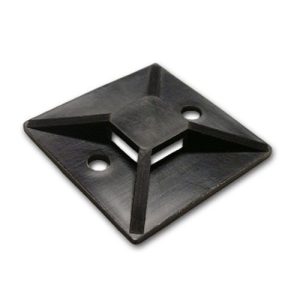 BLACK 28 X 28 SELF ADH CABLE TIE BASE (100)