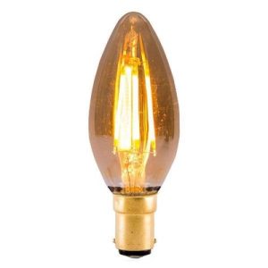 BELL 4W LED VINTAGE CANDLE DIMMABLE - SBC, AMBER, 2000K