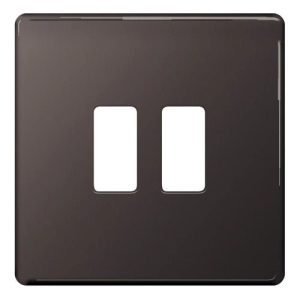 BG NEXUS 2G FACE PLATE BLACK NICKEL