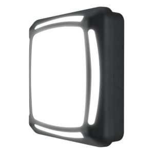 LUCECO 24W DARK GREY/OPAL IP65 4K SQUARE BULKHEAD