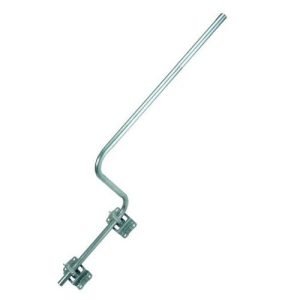 7.5FT X1.25" CRACKED/ SWAN NECK MAST+TWIN WALL BKT