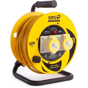 BRITICENT 25MTR 110V 2 X 16A OUTLET EXTENSION REEL
