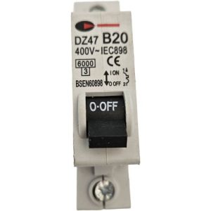 Control Gear Direct DZ47/EC B20 MCB