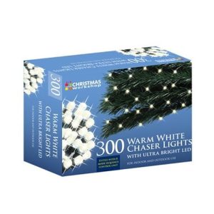 300 LED CHASER LIGHTS IN/OUT WARM WHITE