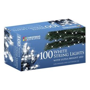 100 COOL WHITE LED STRING LIGHTS