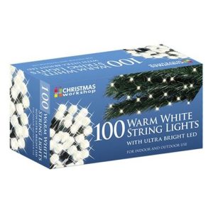100 WARM WHITE LED STRING LIGHTS