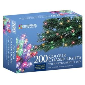 200 LED CHASER LIGHTS IN/OUT MULTI-COL.