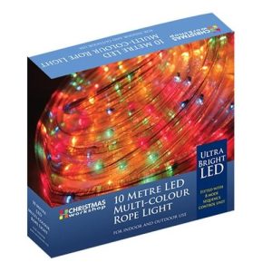 10M LED MULTI-COLOURED ROPE LIGHT - SPEED CONTROL