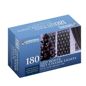180 LED CHASER NET LIGHT WHITE