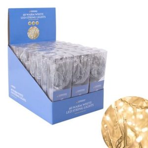 40 LED BATT STRING LIGHTS W/WHI