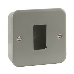CLICK GRIDPRO METAL CLAD FRONTPLATES GRIDPRO 1-GANG METAL CLAD PLATE