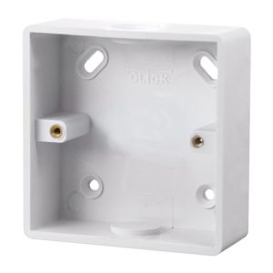 CLICK MODE PATTRESS BOXES 1-GANG 29MM PVC PATTRESS BOX CONDUIT