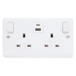 CLICK MODE SOCKET USB TYPE C 2G 13A TYPE A & C USB SOCKET 4.2A CMA