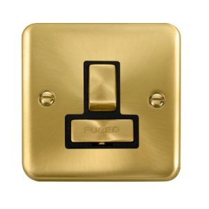 CLICK DECO PLUS SATIN BRASS 13A FCU INGOT SW