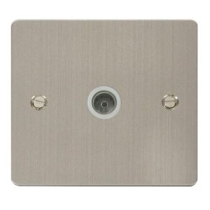 CLICK DEFINE STAINLESS STEEL FLAT PLATE SINGLE COAXIAL SOCKET