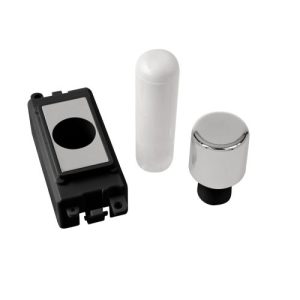 CLICK GRIDPRO MODULES DIMMER 1 MODULE MOUNTING KIT GRIDPRO 1 MOD. DIMMER MOUNTING KIT BLACK POLISHED CHROME