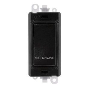 CLICK GRIDPRO BLACK 20A DP SWITCH MODULE MICROWAVE (BLACK INS)