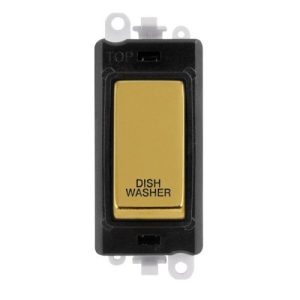 CLICK GRIDPRO MATT BLACK 20A DP SWITCH MODULE DISHWASHER (BLACK INS)