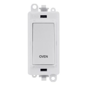 CLICK GRIDPRO POLAR WHITE 20A DP SWITCH MODULE OVEN (POLAR WHITE INS)