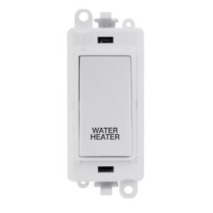 CLICK GRIDPRO POLAR WHITE 20A DP SWITCH MODULE "WATER HEATER" (POLAR WHITE INS)