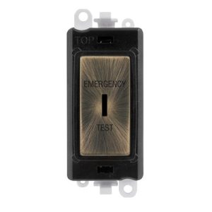 CLICK GRIDPRO MODULES EMERGENCY TEST KEYSWITCH 20A DP BLACK AB