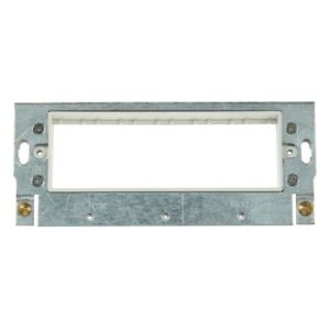 CLICK MINIGRID 12 + GANG PLATES AND COMPONENTS 6 MINIGRID MODULE YOKE POLAR WHITE