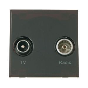 CLICK NEW MEDIA MATT DOUBLE MEDIA MODULES DIPLEX TV & RADIO MATT BLACK
