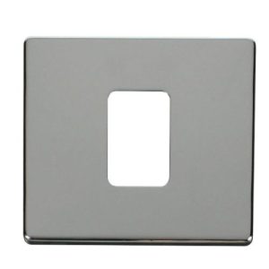 CLICK DEFINITY FRONT PLATE POLISHED CHROME 45A 1G SWITCH PLATE CHROME