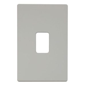 CLICK DEFINITY FRONT PLATE POLAR WHITE 45A 2G SWITCH PLATE WHITE