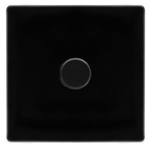 CLICK DEFINITY COMPLETE 1 GANG 2 WAY 100W DIMMER SWITCH - METAL BLACK