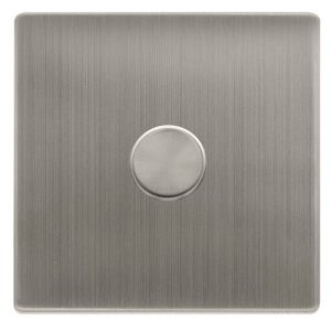 CLICK DEFINITY COMPLETE 1 GANG 2 WAY 100W DIMMER SWITCH - STAINLESS STEEL
