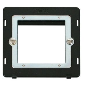 CLICK NEW MEDIA 4-GANG PLATES 1G PLATE TWIN MEDIA MOD INSERT BLACK