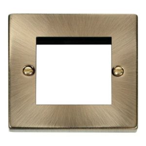 CLICK NEW MEDIA VPAB 1-GANG 2-MODULE PLATE FOR DATA MODULES