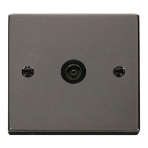 CLICK DECO VICTORIAN BLACK NICKEL VPBK/NICKEL 1G SINGLE C0 AXIAL OUTLET BLACK